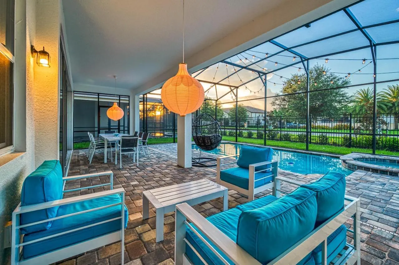 Elegant Brand New Nine Bedrooms House With Private Pool At Solara 8929 * Orlando