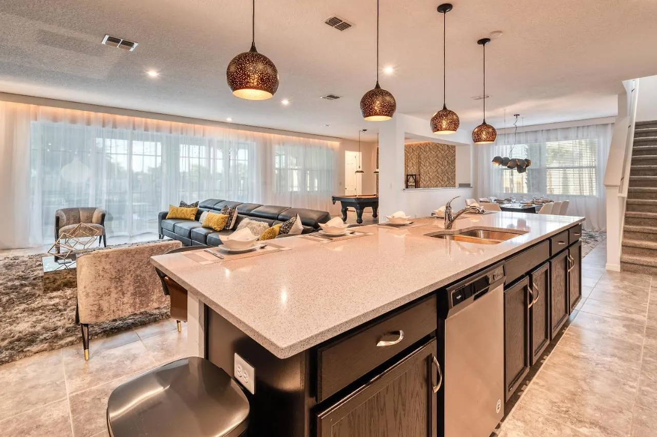 Elegant Brand New Nine Bedrooms House With Private Pool At Solara 8929 Villa Orlando