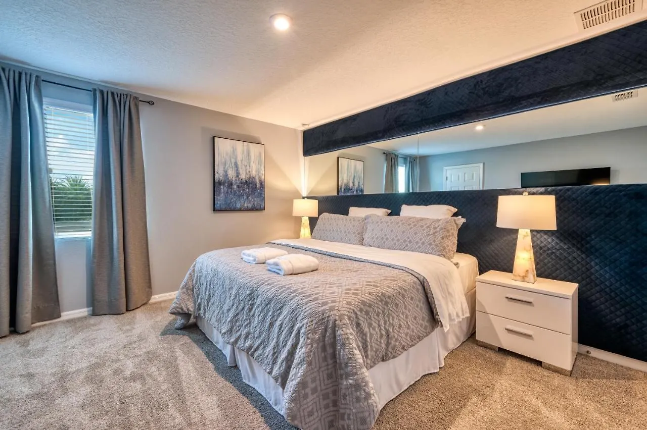 Elegant Brand New Nine Bedrooms House With Private Pool At Solara 8929 * Orlando