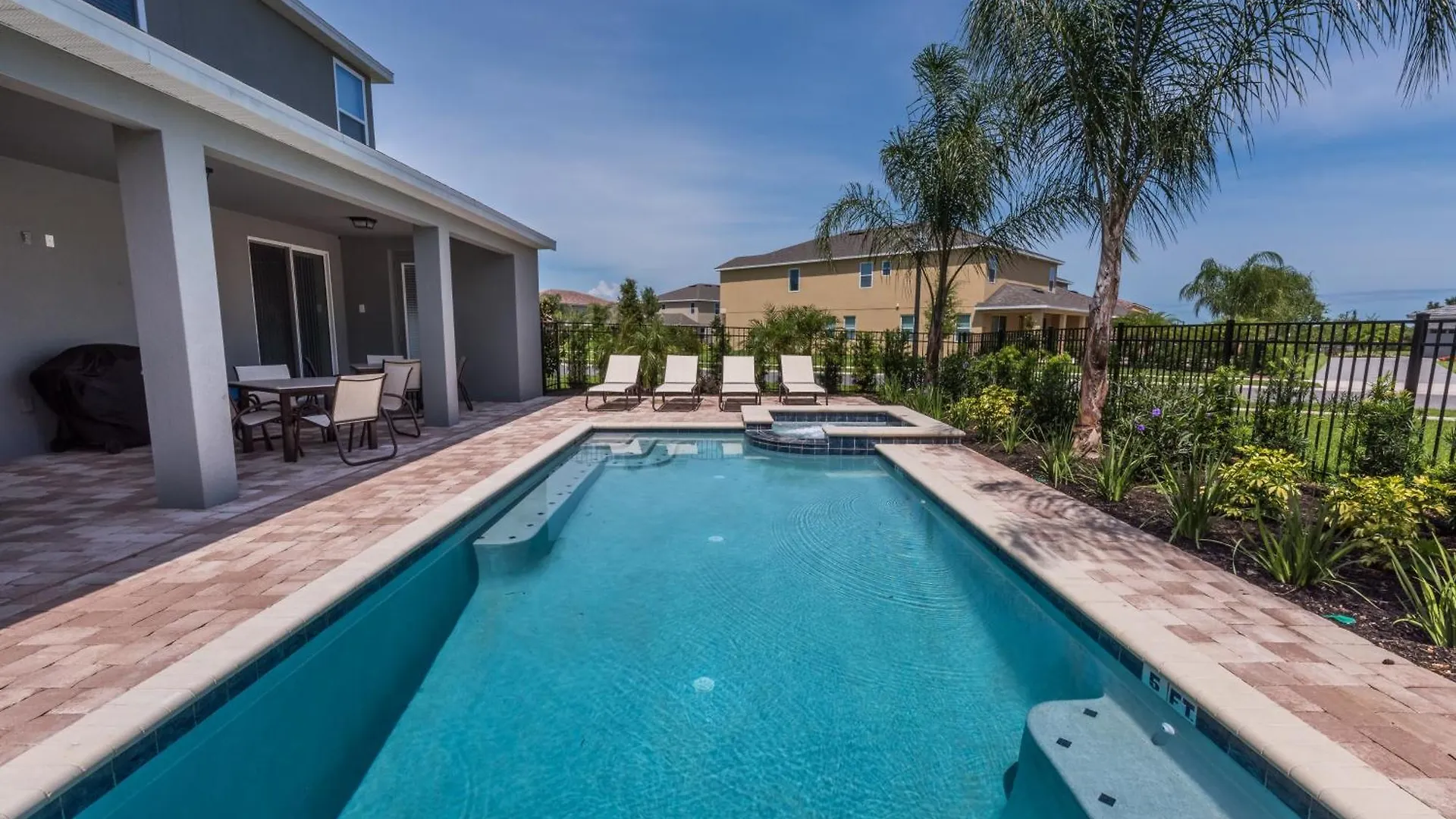 Splendid With Loft Area & Private Pool Near By Rentyl - 7619b *