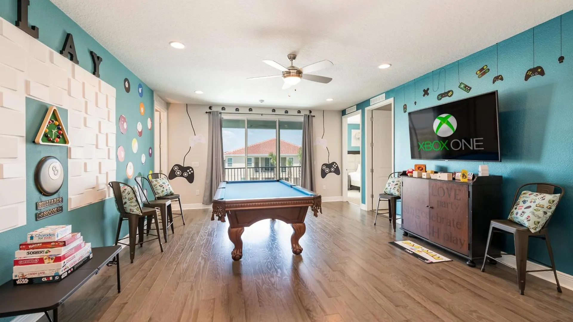 Vibrant With Theater & Pool Table Near By Rentyl - 7713g Holiday home Orlando