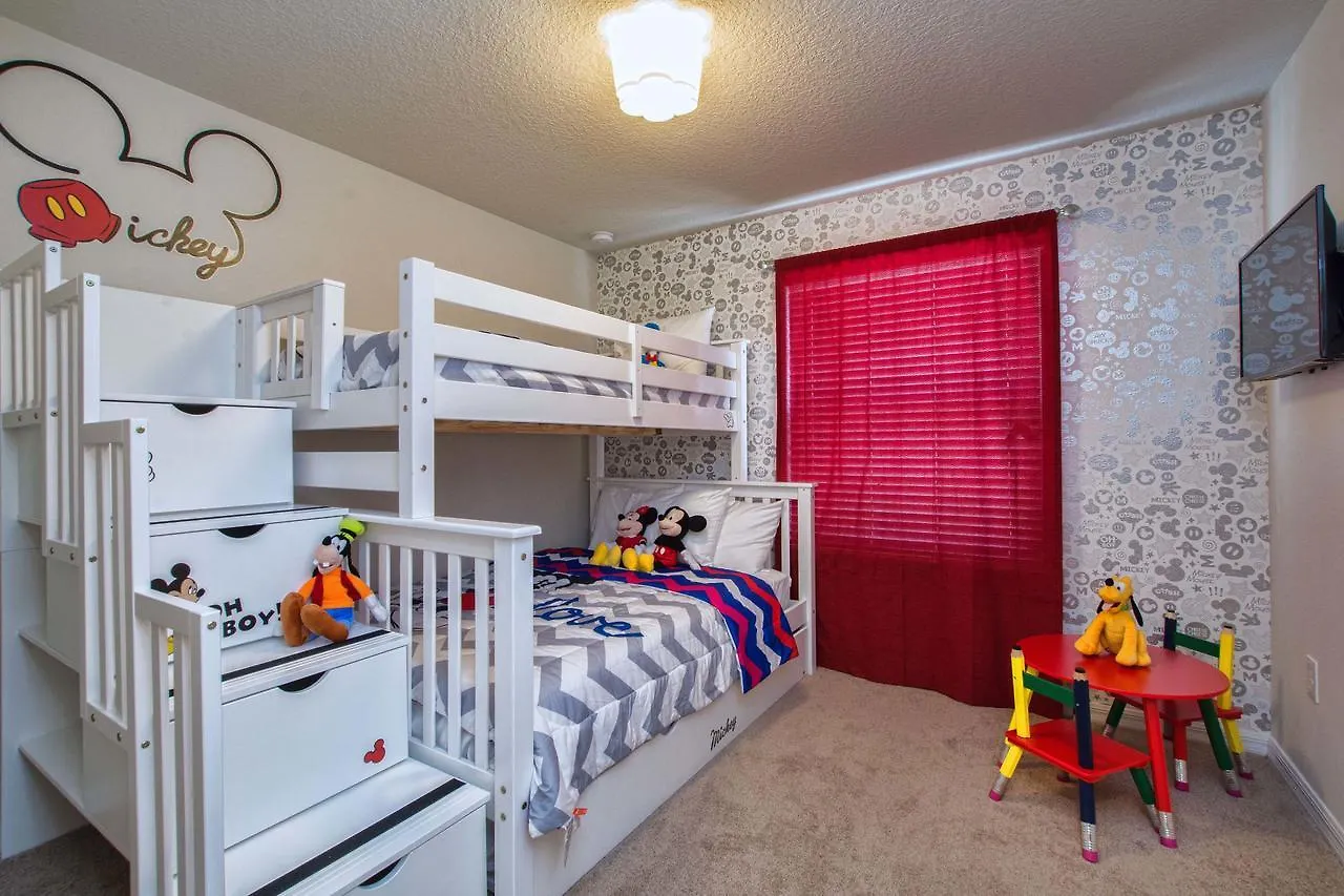 Windsor-5 Bed Townhouse W/splashpool-3808ww Villa Orlando