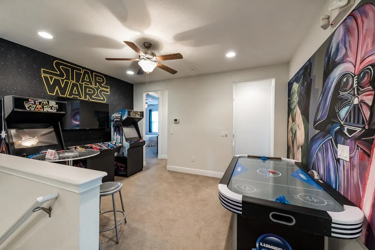 בית נופש Beautiful Near By Rentyl With Private Pool, Media Room, Game & Amenities - 210c אורלנדו