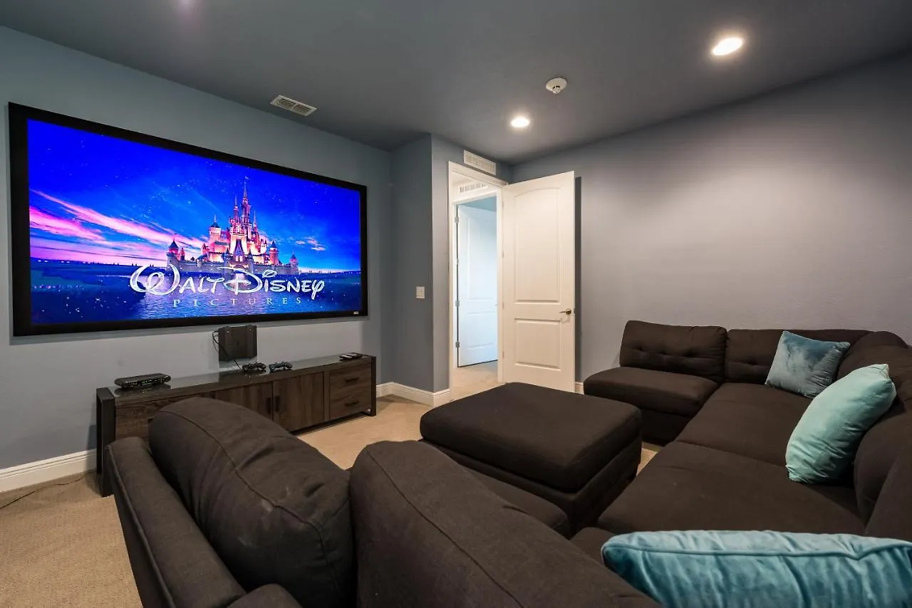 Beautiful Near By Rentyl With Private Pool, Media Room, Game & Amenities - 210c אורלנדו