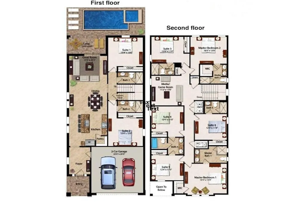 491-luxury W Pool &spa