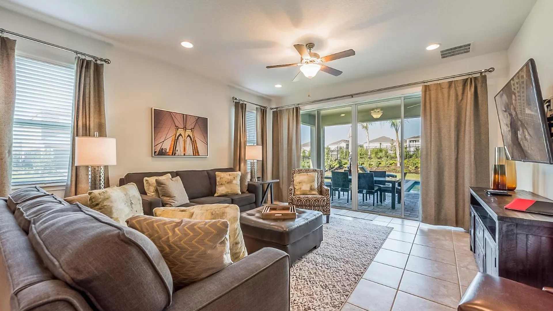 Spacious By Rentyl Near With Private Pool & Amenities - 391f Semesterbostad *